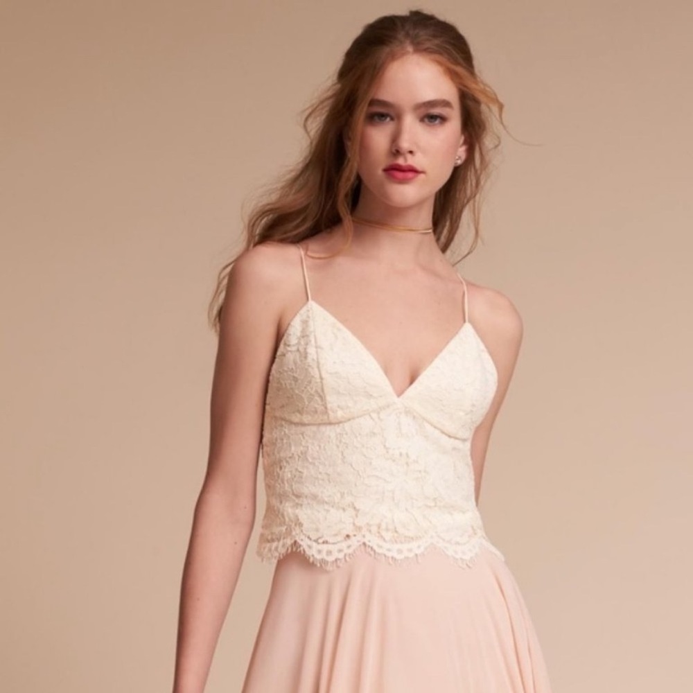 Jenny Yoo BHLDN Pippa Camisole Lace Tank Top